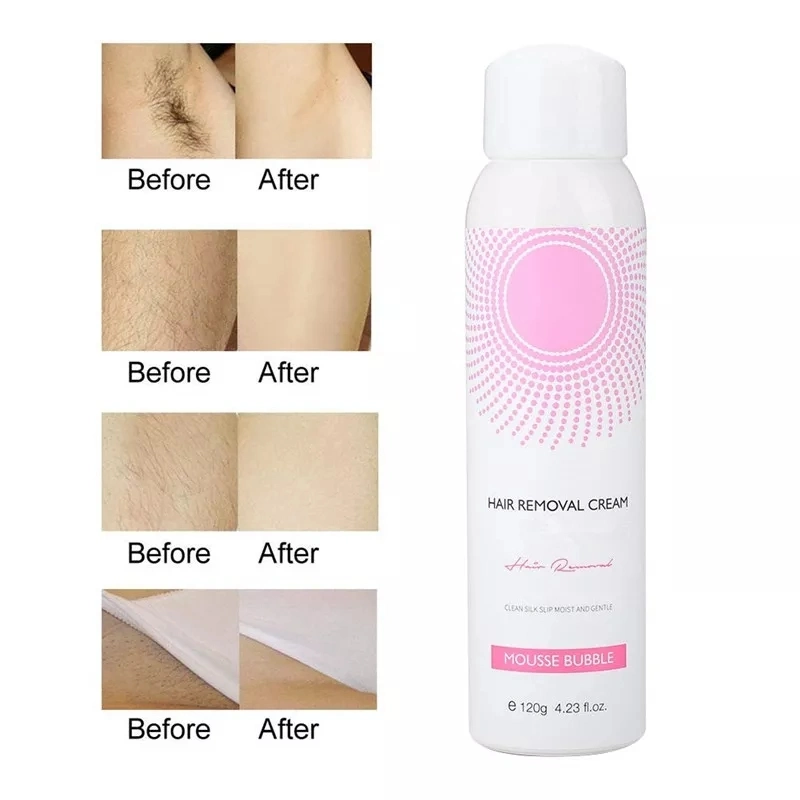 Private Label Simple Operation Without Damage Hair Removal Bubble Body Care