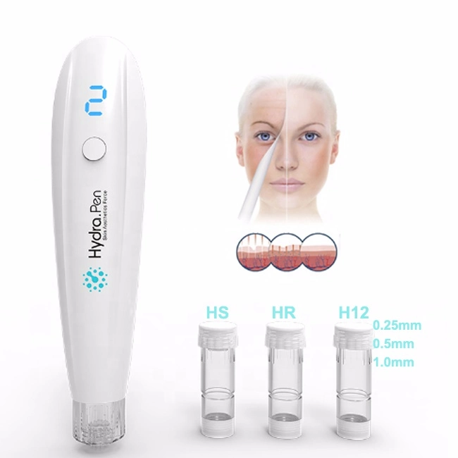 Newest Product 2 in 1 Micro-Needling Pen Automatic Applicator Derma Pen Hydra H2 Derma Roller